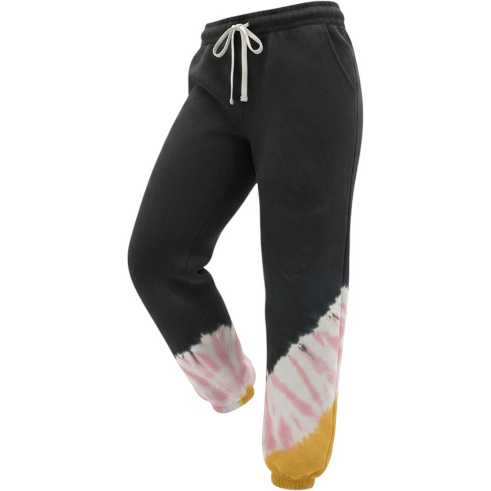 Electric & Rose Abbott Tie Dye Sweatpants Onyx Pink Yellow Joggers Womens Medium